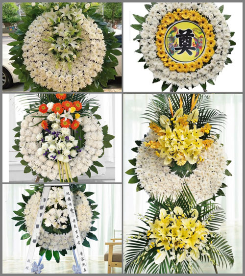 山东青岛即墨市鳌山卫街道马家白庙村花圈速递